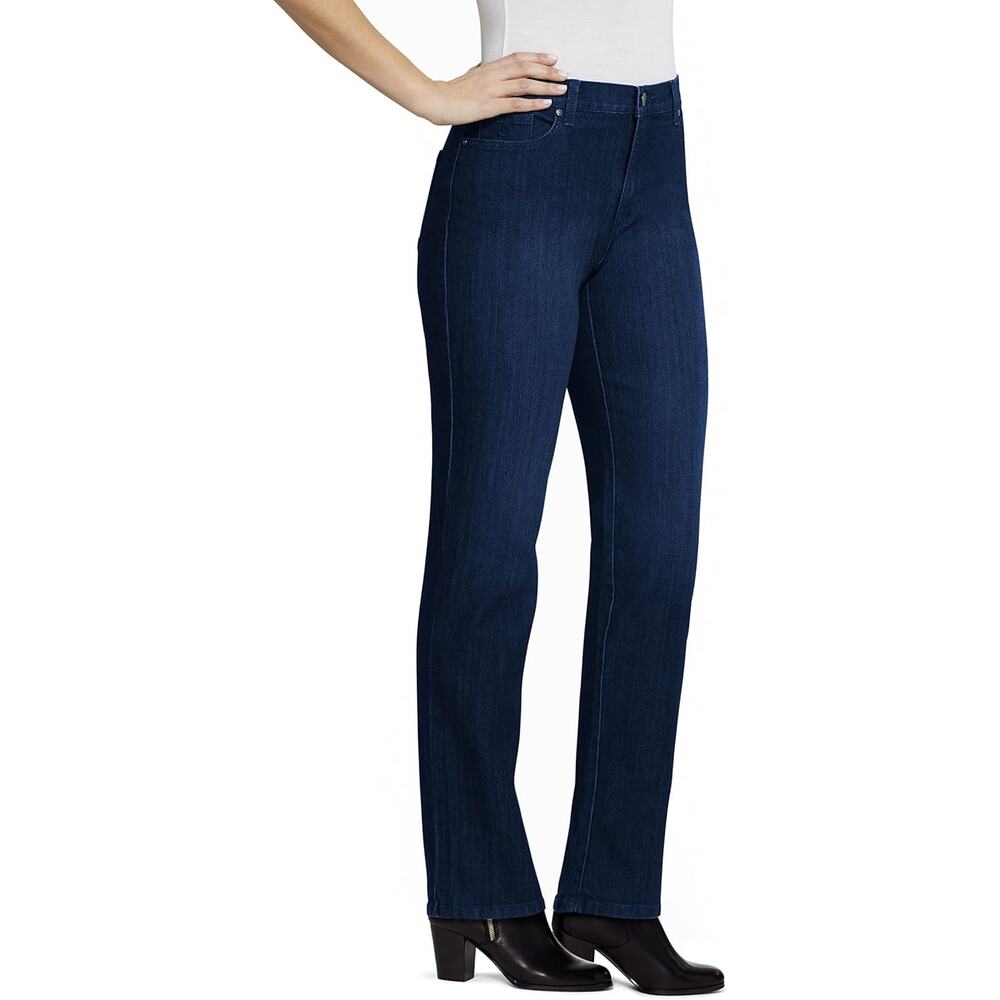 Gloria Vanderbilt Women's Classic Tapered Amanda Jeans, Portland Blue, 16 Long - Picture 3 of 3